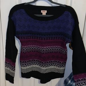 Purple and Black Sweater